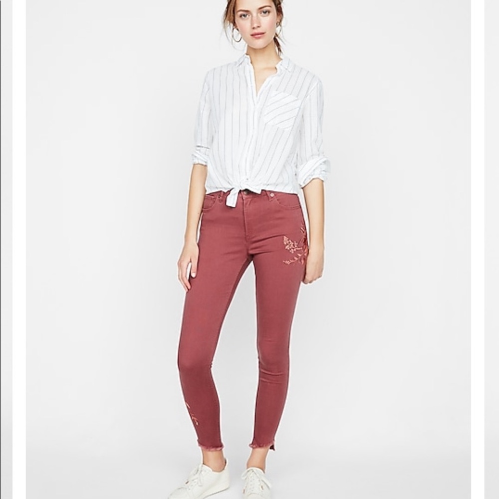 High-waisted ankle leggings NWOT